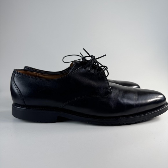 Allen Edmonds Joplin Shoes Mens Size 11.5 D Black Leather Derby Dress Oxford